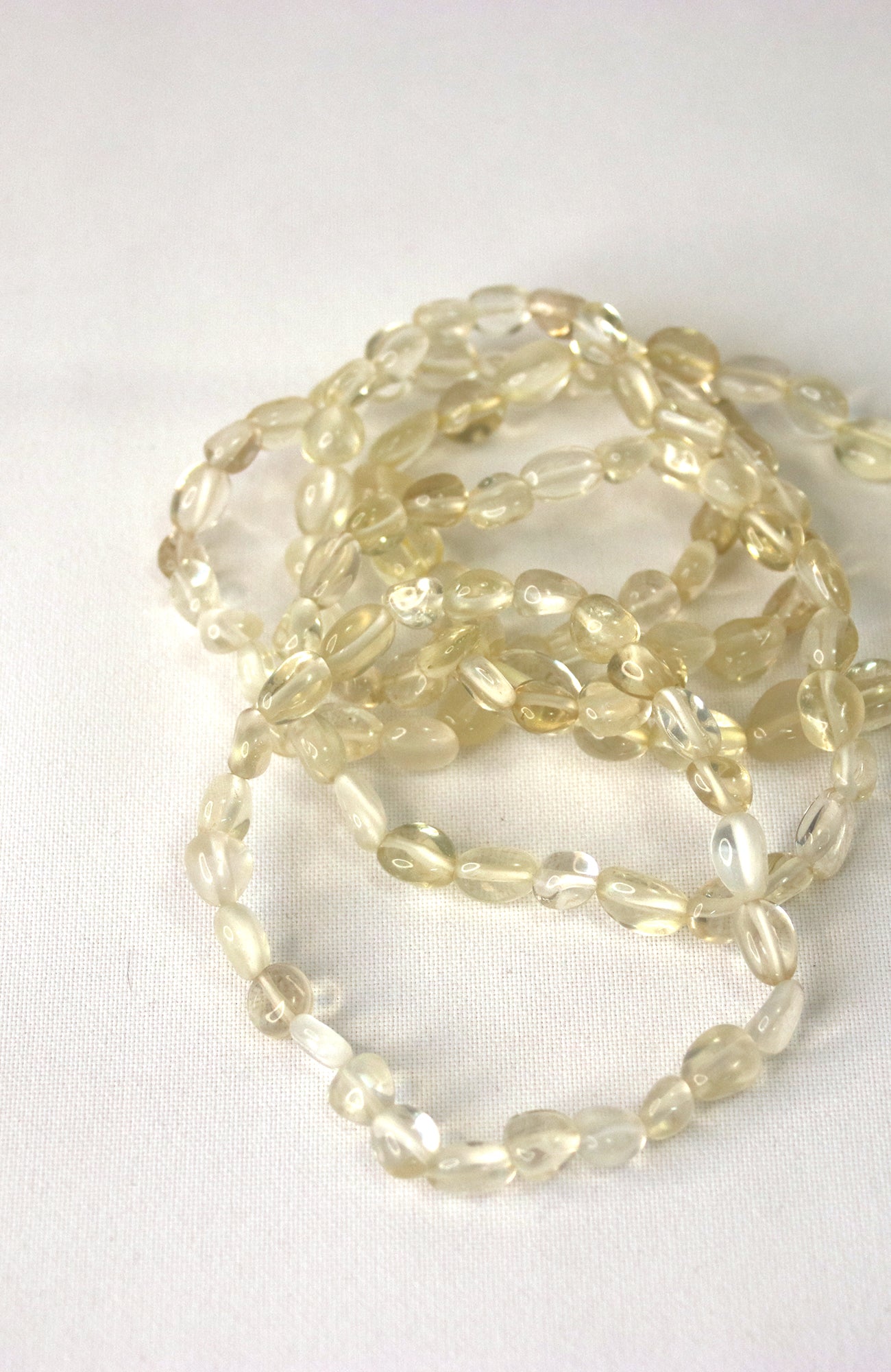 Lemon Quartz Nugget Bead Bracelet 302
